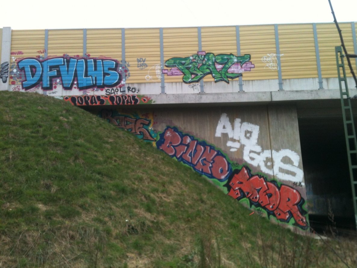 Graffiti in Köln - Photo by Ihrefeld1 - DFVLHS, Rat, Topas