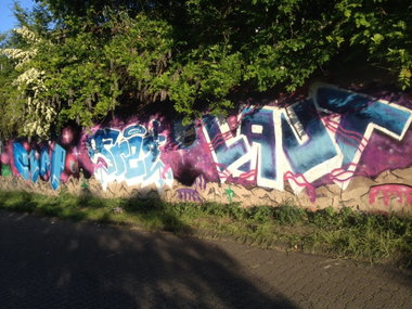 Graffiti Wall in Köln - Photo by Ihrefeld1 - Clap, Frei, Laut (2015)