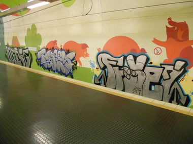 Graffiti Bombing in Köln - Photo by Ihrefeld1 - Krice, Topas, Frei (2015)