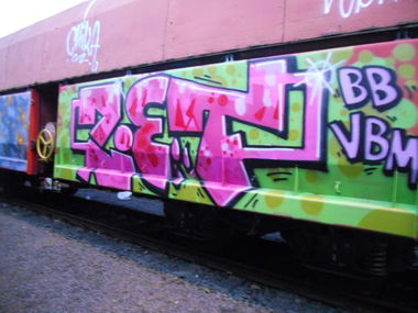Graffiti Train in Köln - Photo by Ihrefeld1 - Zet