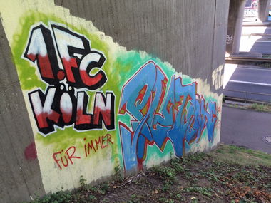 Graffiti Bombing in Köln - Photo by Ihrefeld1 - 1.FC, Köln, Puton