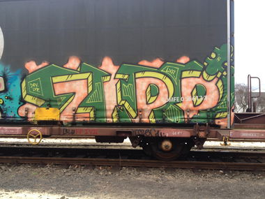 Graffiti Train in Köln - Photo by Ihrefeld1 - Zipp