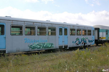 Graffiti Train in Helbra - Photo by Ihrefeld1 - Die, schöne, Wipperliese