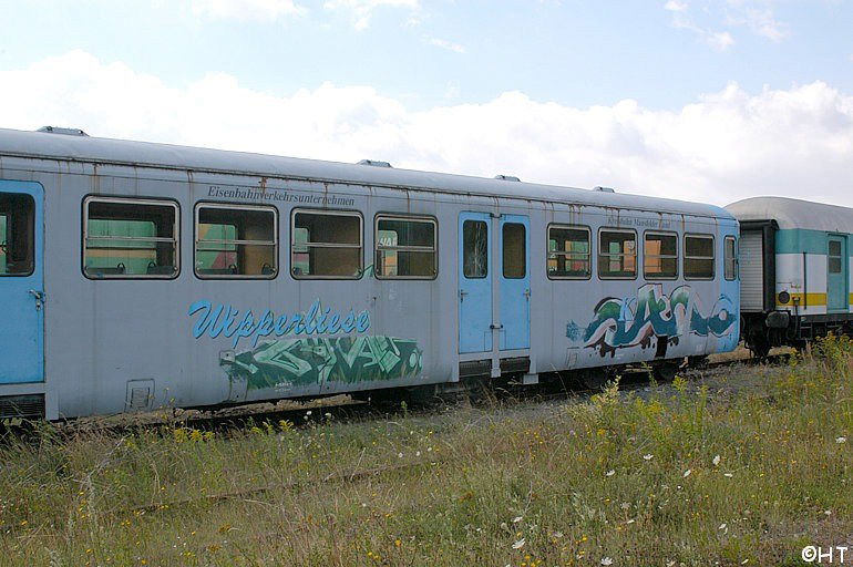 Graffiti Train in Helbra - Photo by Ihrefeld1 - Die, schöne, Wipperliese