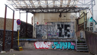 Graffiti Bombing in Köln - Photo by Ihrefeld1 - YF, ENP, Spur