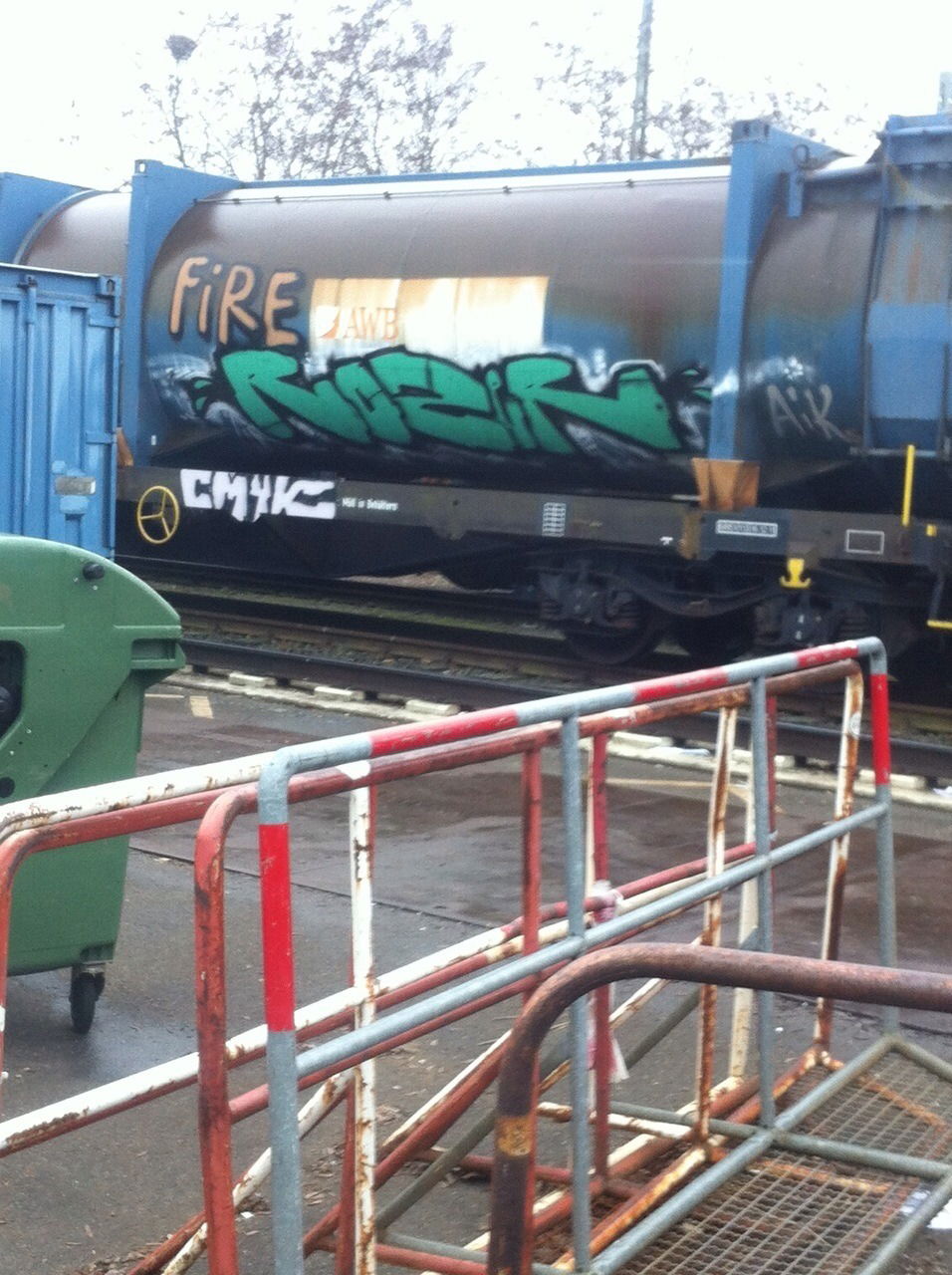 Graffiti Train in Köln - Photo by Ihrefeld1 - Rozer, Fire