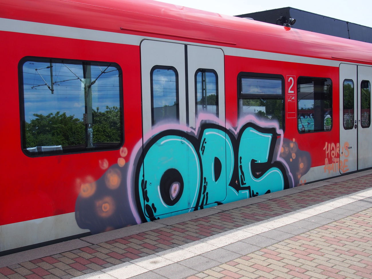 Graffiti Train in Köln - Photo by Ihrefeld1 - ORS (2016)
