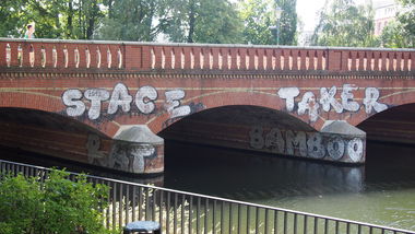 Graffiti Bombing in Berlin - Photo by Ihrefeld1 - Stace, Taker, Bamboo