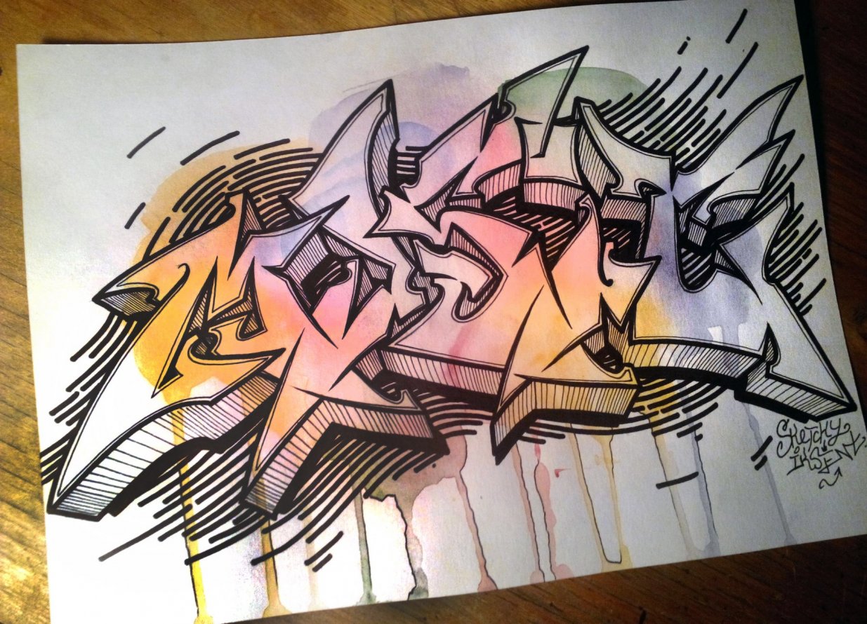 Graffiti Sketch - Photo by Iksent - Iksent, Sketch, Graffiti (2015)