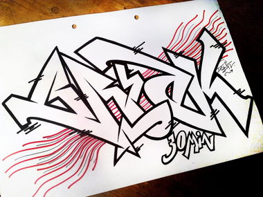 Graffiti Sketch - Photo by Iksent - Iksent, Sketch, Graffiti (2015)