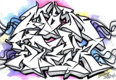 Graffiti Sketch - Photo by Iksent - Iksent, Sketch, Graffiti