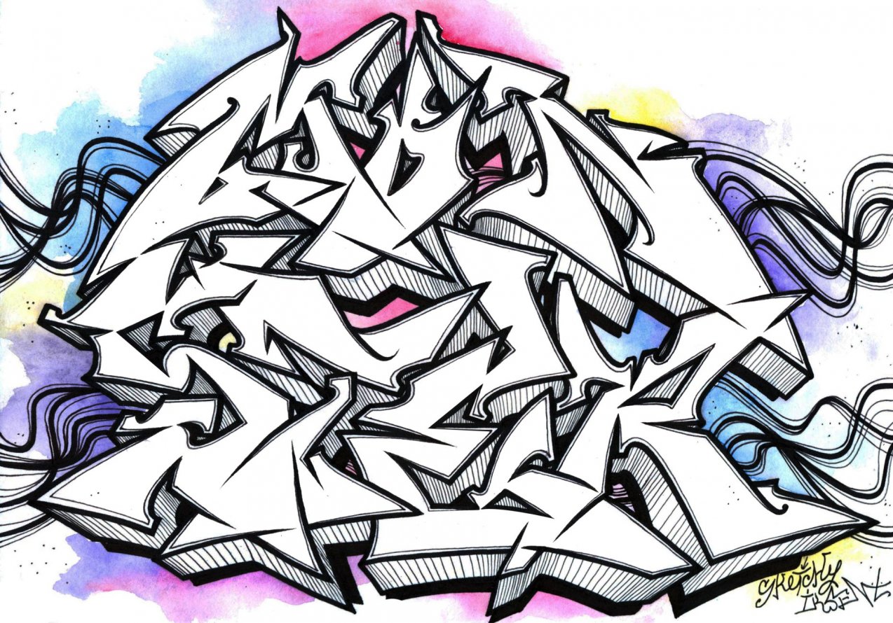 Graffiti Sketch - Photo by Iksent - Iksent, Sketch, Graffiti