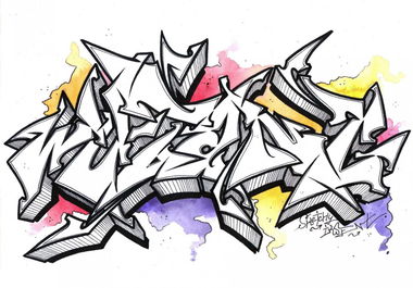 Graffiti Wall - Photo by Iksent - Iksent, Sketch, Graffiti (2015)