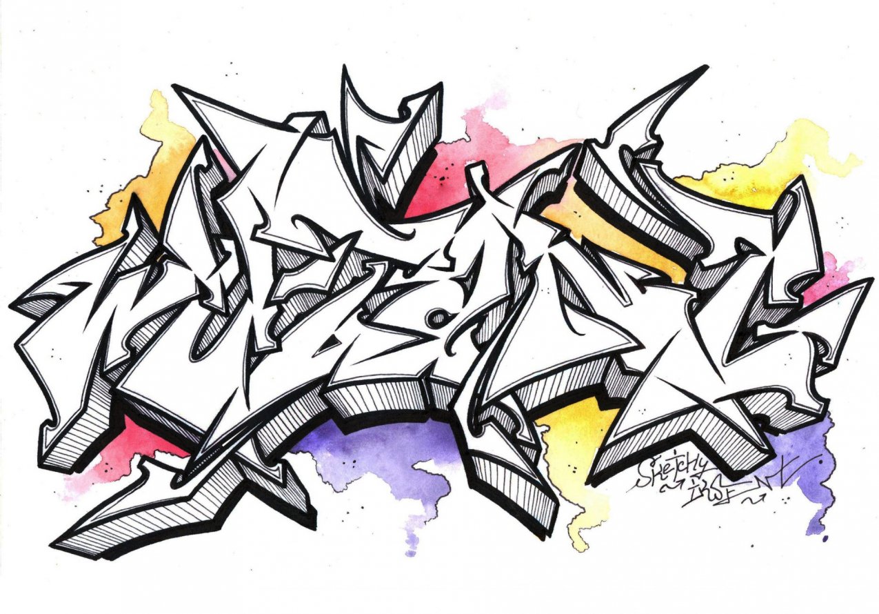 Graffiti Wall - Photo by Iksent - Iksent, Sketch, Graffiti (2015)