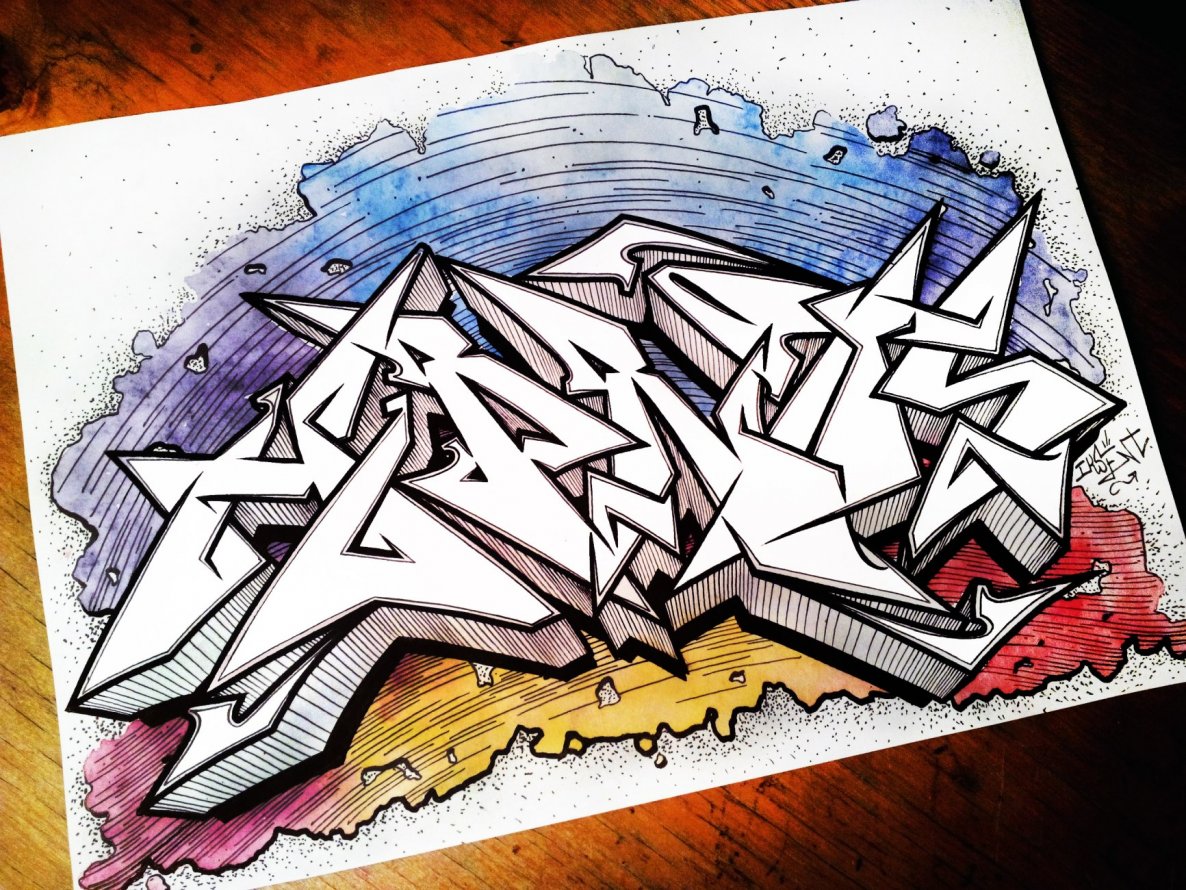 Graffiti Sketch - Photo by Iksent - Iksent, Sketch, Graffiti (2015)