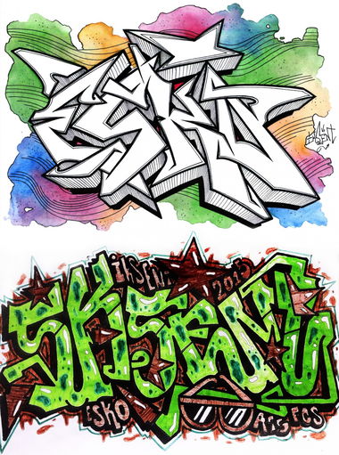 Graffiti Sketch - Photo by Iksent - sketches, graffiti, iksent (2015)