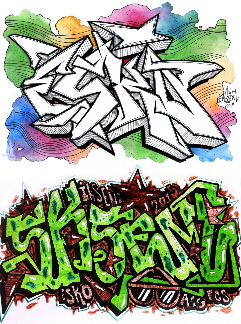 Graffiti Sketch - Photo by Iksent - sketches, graffiti, iksent (2015)