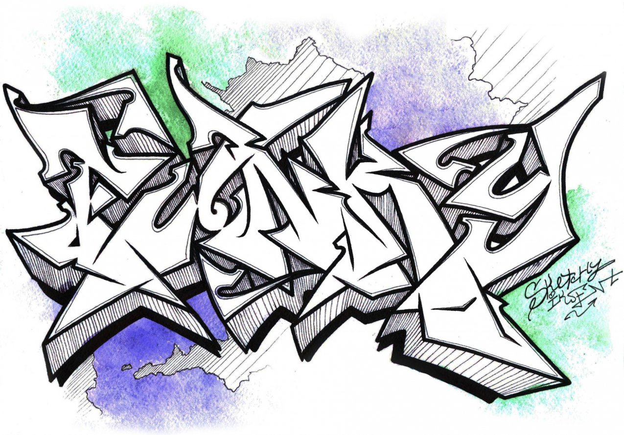 Graffiti Sketch - Photo by Iksent - Iksent, Sketch, Graffiti