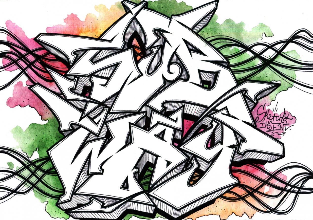 Graffiti Sketch - Photo by Iksent - Iksent, Sketch, Graffiti (2015)