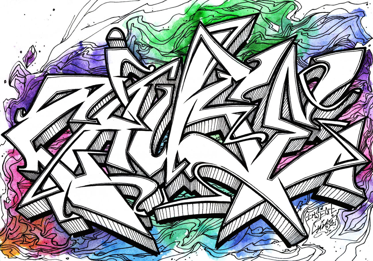 Graffiti Sketch - Photo by Iksent - sketches, graffiti, iksent (2015)