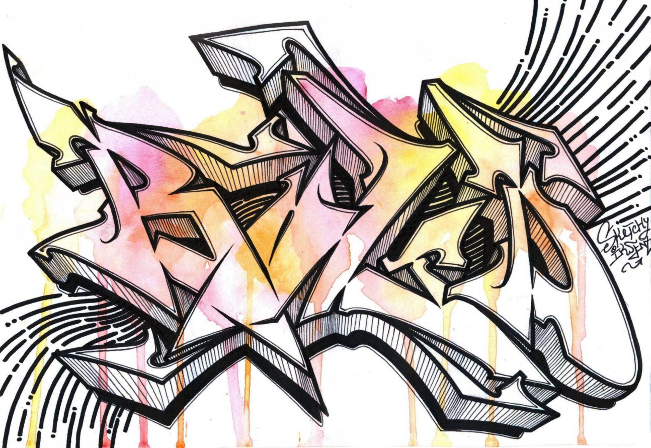 Graffiti Sketch - Photo by Iksent - Iksent, Sketch, Graffiti