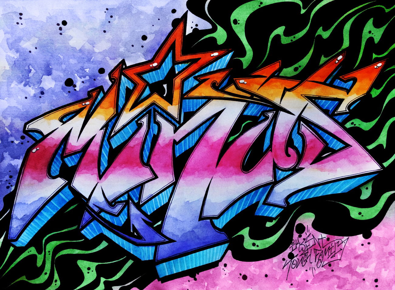 Graffiti Sketch - Photo by Iksent - sketches, graffiti, iksent (2015)