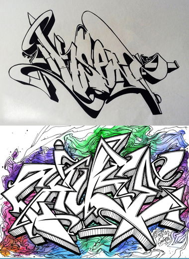 Graffiti Sketch - Photo by Iksent - sketches, graffiti, iksent (2015)