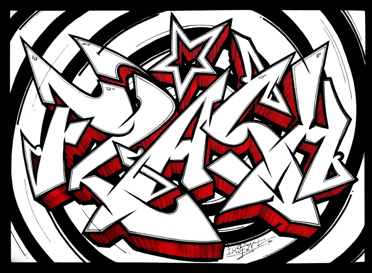 Graffiti Sketch - Photo by Iksent - sketches, graffiti, iksent (2015)