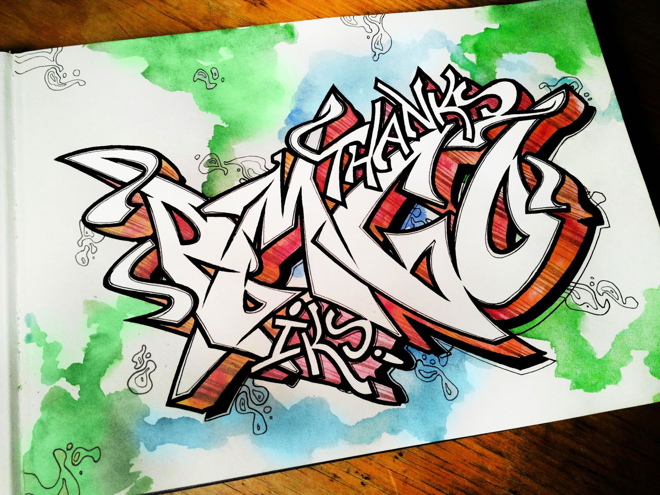 Graffiti Sketch - Photo by Iksent - sketches, graffiti, iksent (2015)