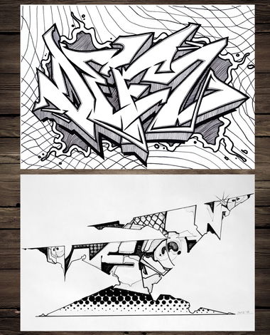Graffiti Sketch - Photo by Iksent - sketches, graffiti, iksent (2015)
