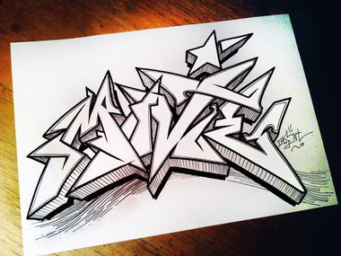Graffiti Sketch - Photo by Iksent - Iksent, Sketch, Graffiti (2015)
