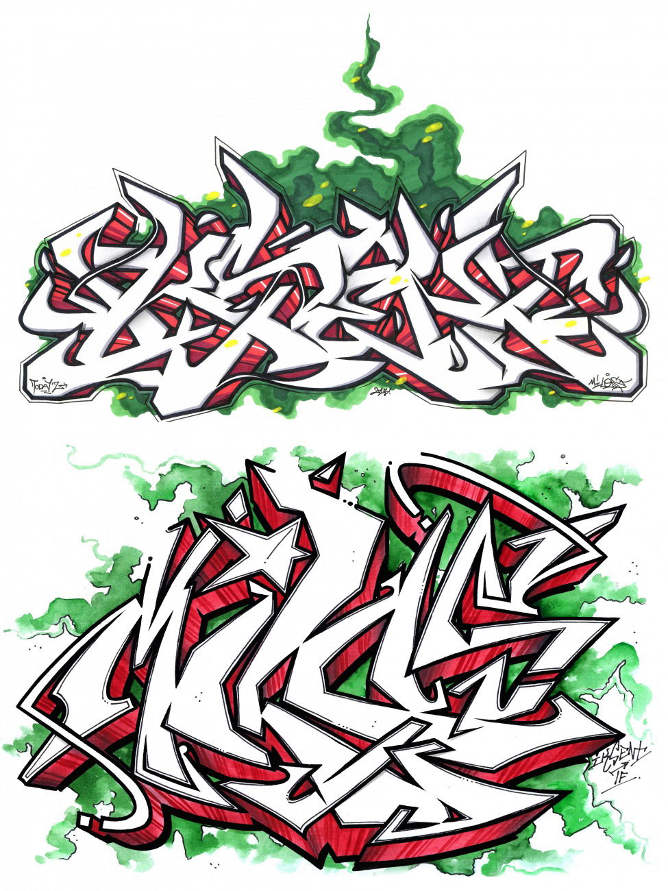 Graffiti Sketch - Photo by Iksent - sketches, graffiti, iksent (2015)