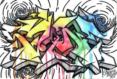 Graffiti Sketch - Photo by Iksent - Iksent, Sketch, Graffiti