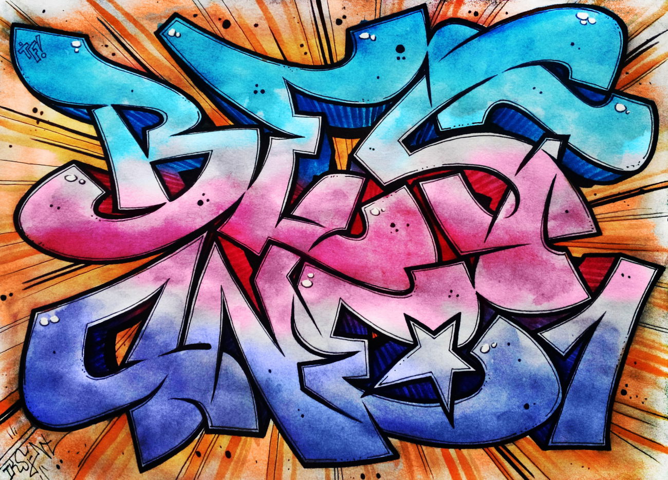 Graffiti Sketch - Photo by Iksent - sketches, graffiti, iksent (2015)