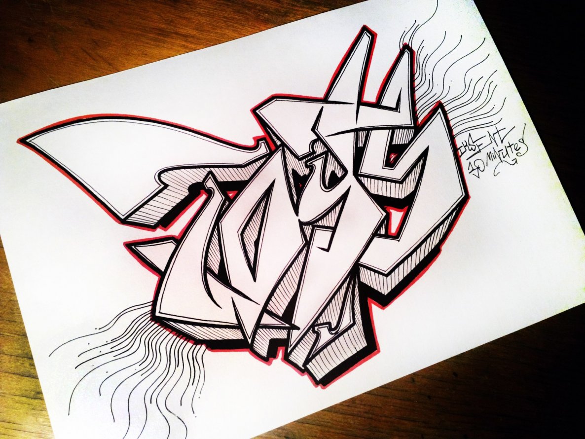 Graffiti Sketch - Photo by Iksent - Iksent, Sketch, Graffiti (2015)