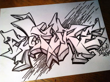 Graffiti Sketch - Photo by Iksent - Iksent, Sketch, Graffiti (2015)