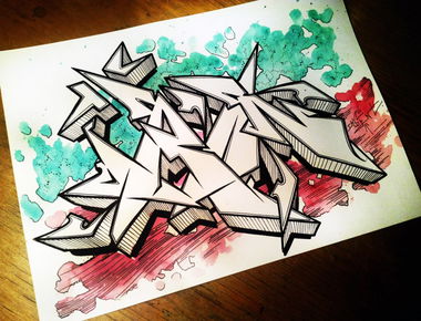 Graffiti Sketch - Photo by Iksent - Iksent, Sketch, Graffiti (2015)
