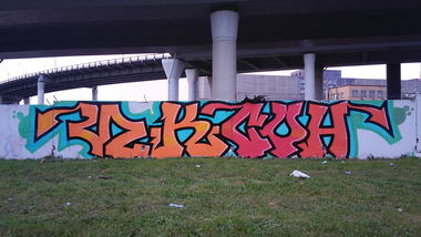 Graffiti in москва - Photo by Ikson - rollup, Roller, rollergraffiti (2016)