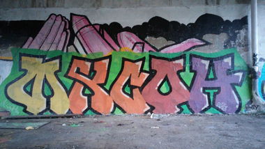 Graffiti Wall in Moscow - Photo by Ikson - graffiti, graff, instagraffiti (2016)