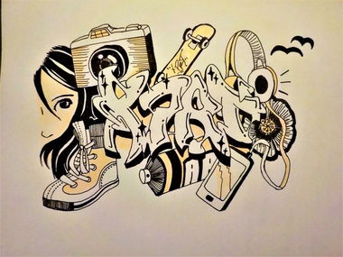 Graffiti Sketch - Photo by Imalin