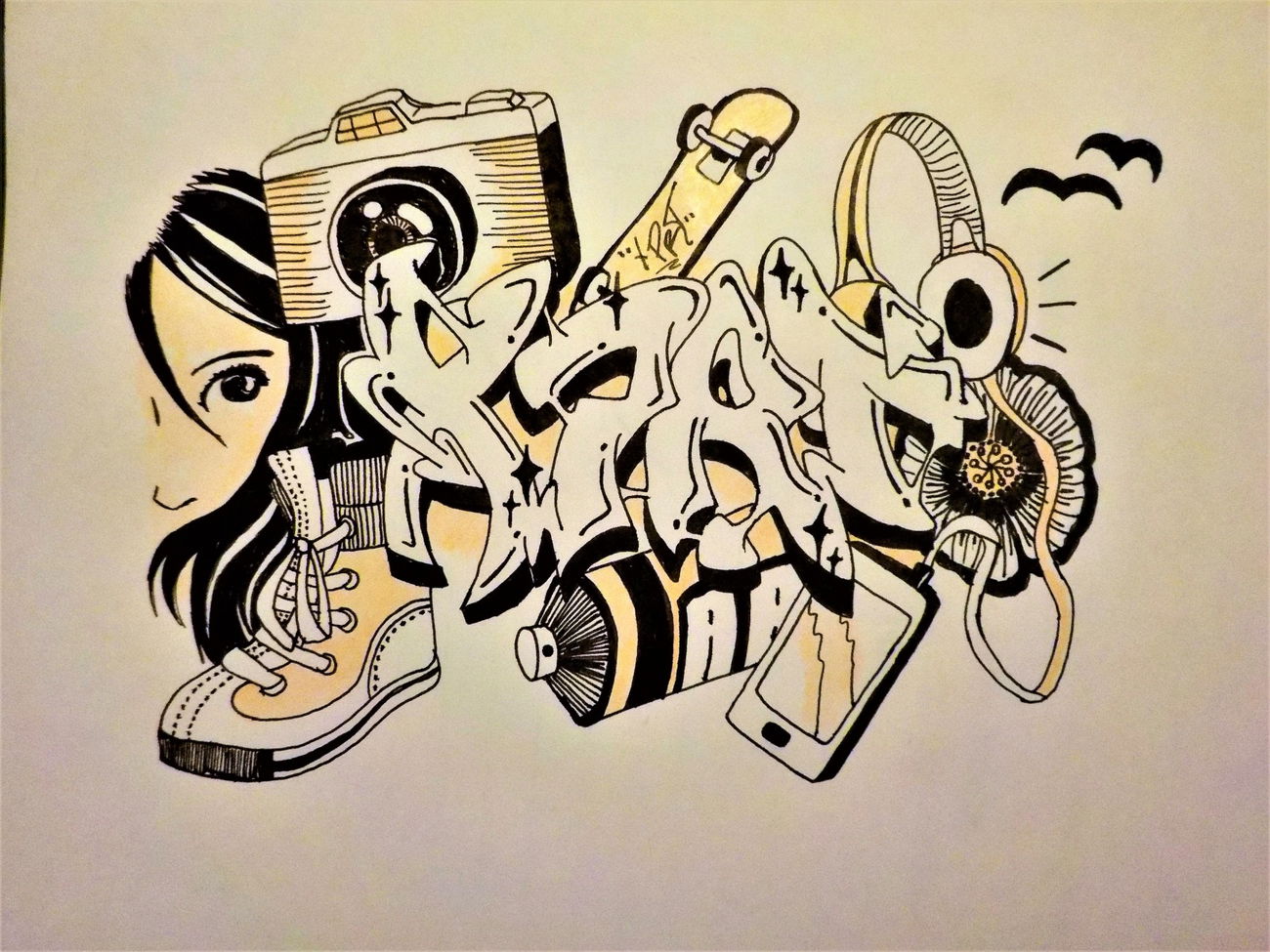 Graffiti Sketch - Photo by Imalin