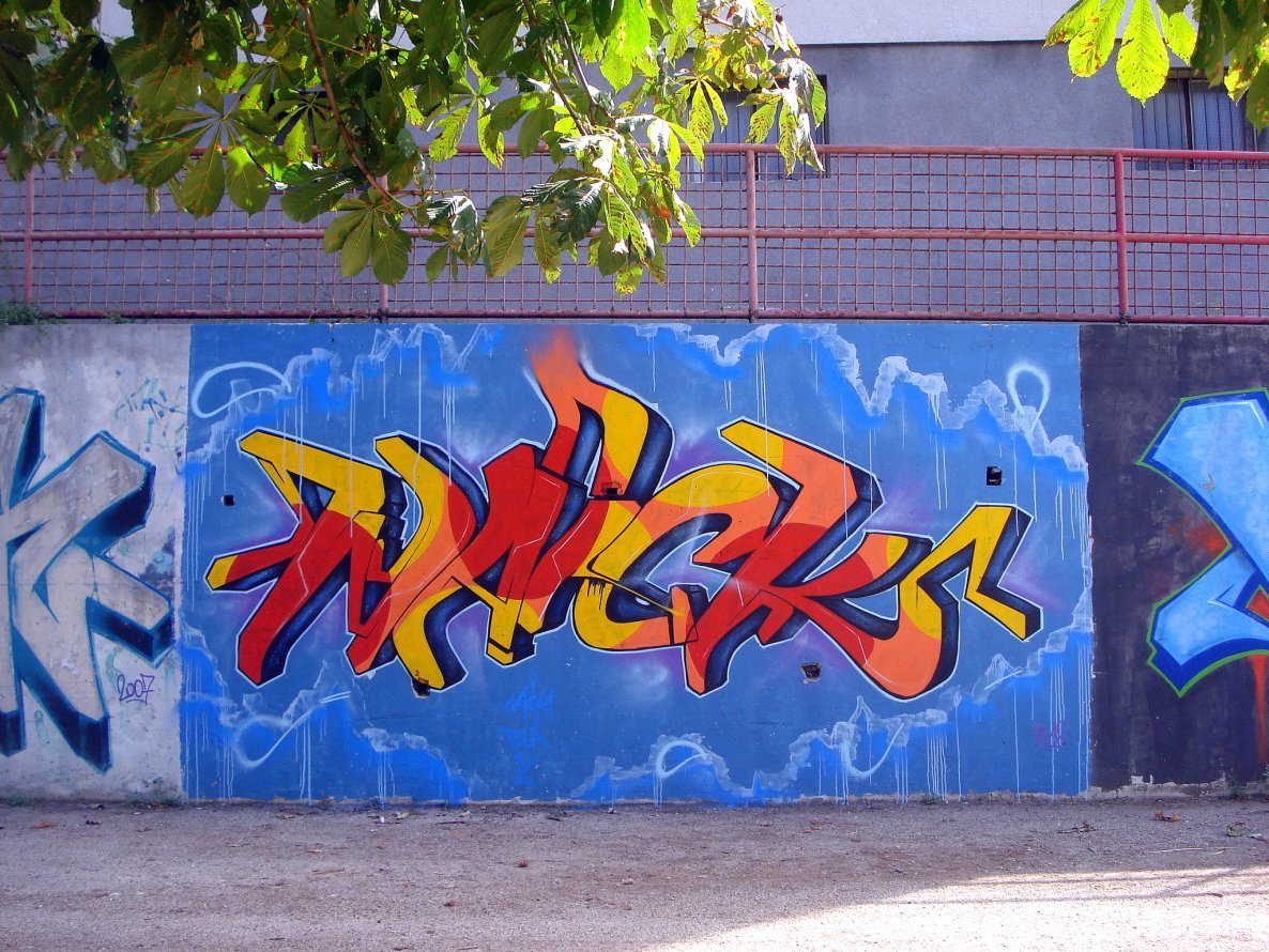 Graffiti Wall in Pula - Photo by Inack