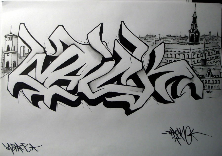 Graffiti Sketch - Photo by Inack - Naick, Inack, IS (2015)
