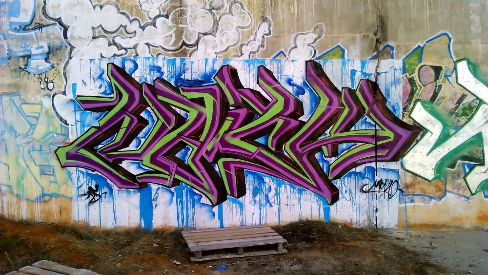 Graffiti Wall - Photo by Inack - naick, inack, berlin (2015)