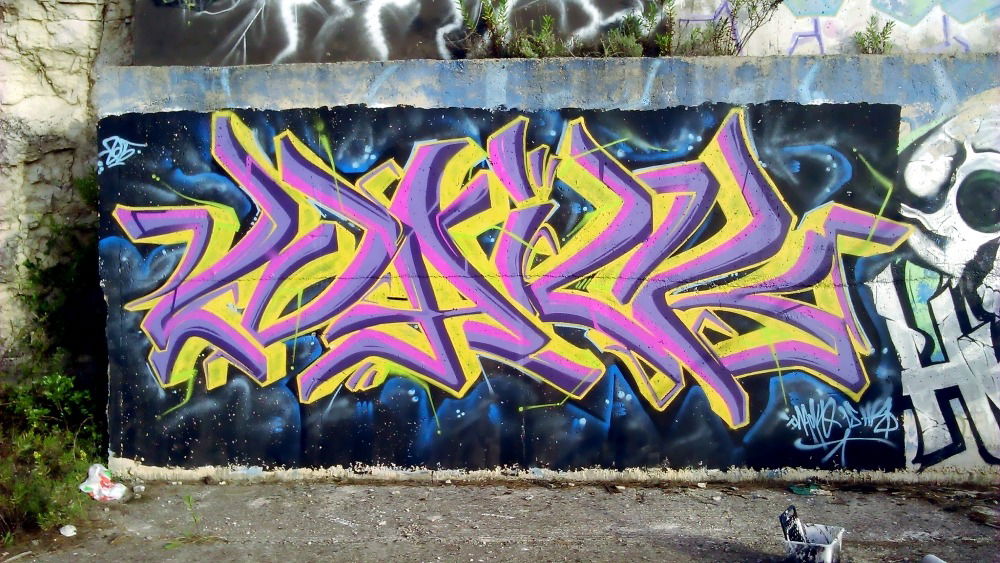 Graffiti Wall - Photo by Inack - naick, etik, show