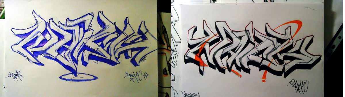 Graffiti Sketch - Photo by Inack - Naick (2015)