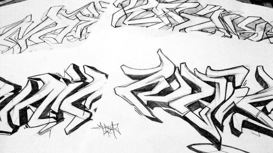 Graffiti Sketch - Photo by Inack (2015)
