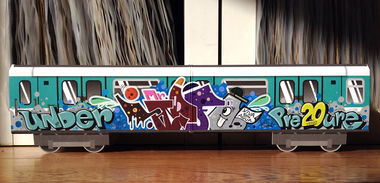 Graffiti Train - Photo by Info