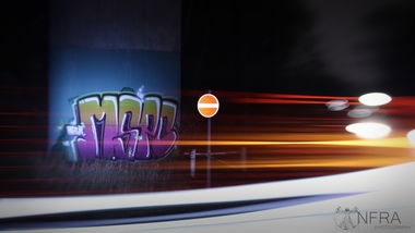 Graffiti Bombing in Saarbrücken - Photo by InfraHD - MSPC, Myspace