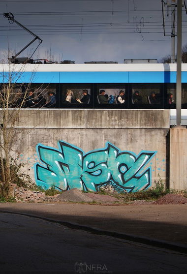 Graffiti Bombing in Saarbrücken - Photo by InfraHD - WSC